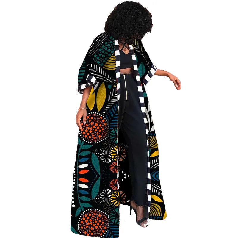 African Print woman dress